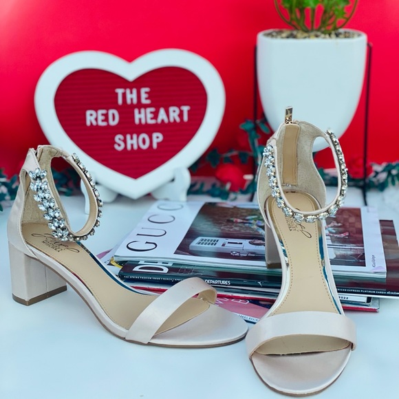 Jewel Badgley Mischka Shoes - Jewel Badgley Mischka Bradley Ankle Strap Heels